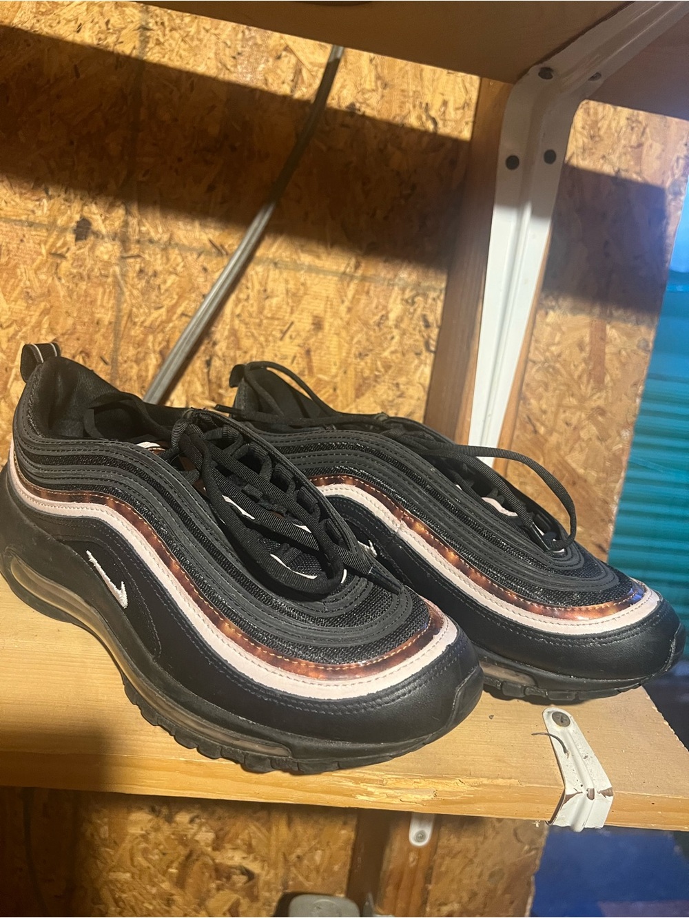 Nike Kids' Black and Brown Air Max Style Sneakers